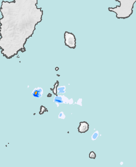 レーダー雨量 伊豆諸島北部