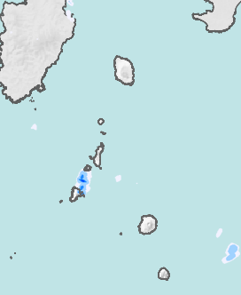 レーダー雨量 伊豆諸島北部