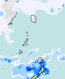 レーダー雨量 伊豆諸島北部