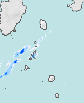レーダー雨量 伊豆諸島北部