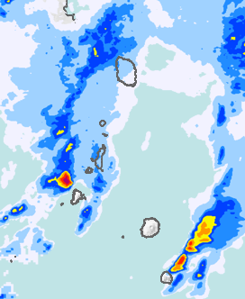 レーダー雨量 伊豆諸島北部