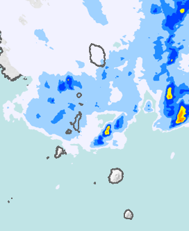 レーダー雨量 伊豆諸島北部