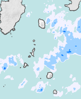 レーダー雨量 伊豆諸島北部