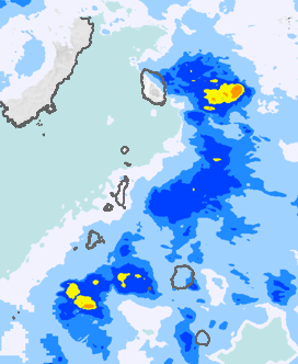 レーダー雨量 伊豆諸島北部
