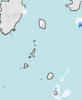 レーダー雨量 伊豆諸島北部