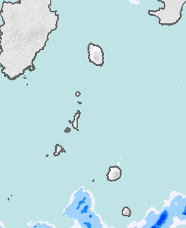 レーダー雨量 伊豆諸島北部
