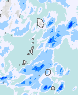 レーダー雨量 伊豆諸島北部