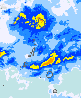 レーダー雨量 伊豆諸島北部