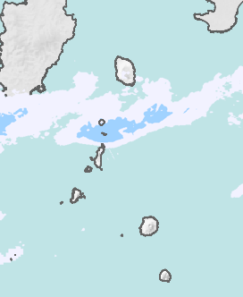レーダー雨量 伊豆諸島北部