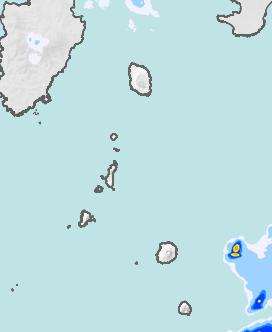 レーダー雨量 伊豆諸島北部