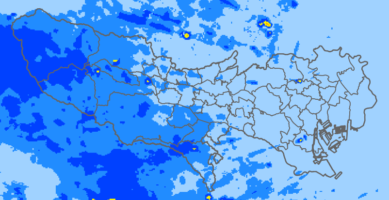 レーダー雨量 本州