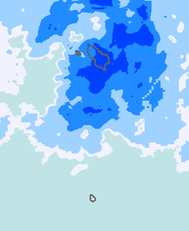 レーダー雨量 伊豆諸島南部