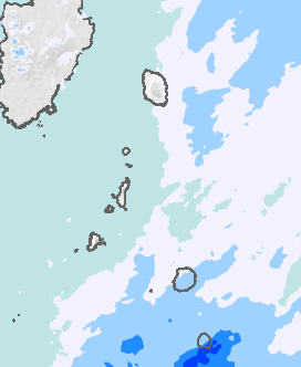 レーダー雨量 伊豆諸島北部