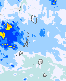 レーダー雨量 伊豆諸島北部