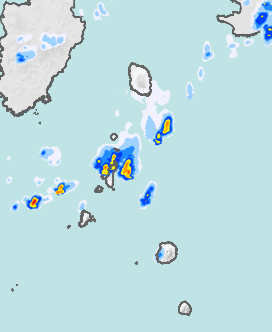 レーダー雨量 伊豆諸島北部