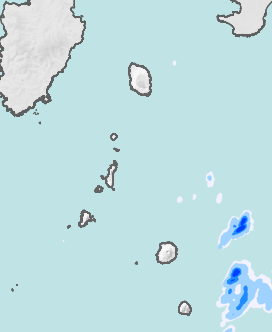 レーダー雨量 伊豆諸島北部