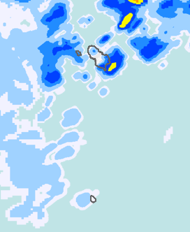 レーダー雨量 伊豆諸島南部