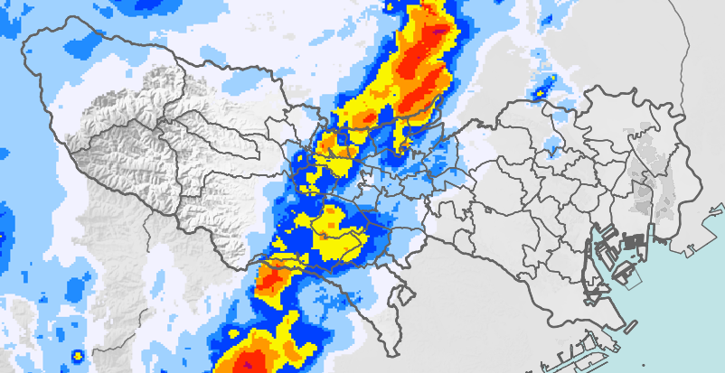 レーダー雨量 本州