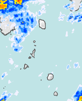 レーダー雨量 伊豆諸島北部