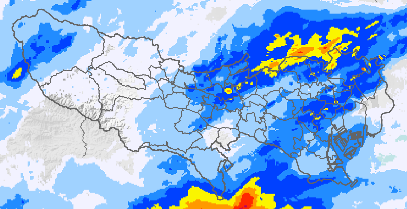 レーダー雨量 本州
