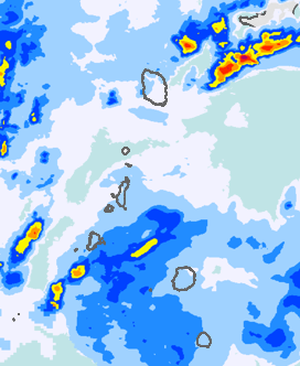 レーダー雨量 伊豆諸島北部