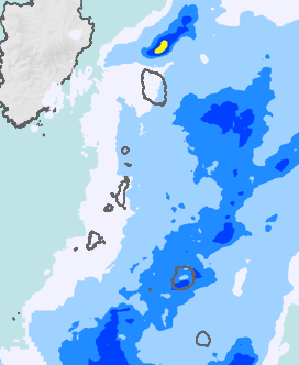 レーダー雨量 伊豆諸島北部