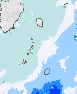 レーダー雨量 伊豆諸島北部