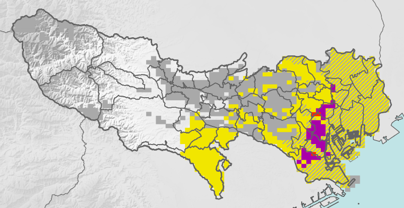 土砂災害危険度情報 本州