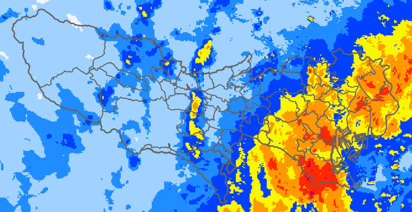 レーダー雨量 本州