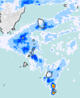 レーダー雨量 伊豆諸島北部