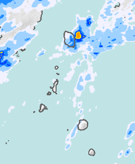 レーダー雨量 伊豆諸島北部