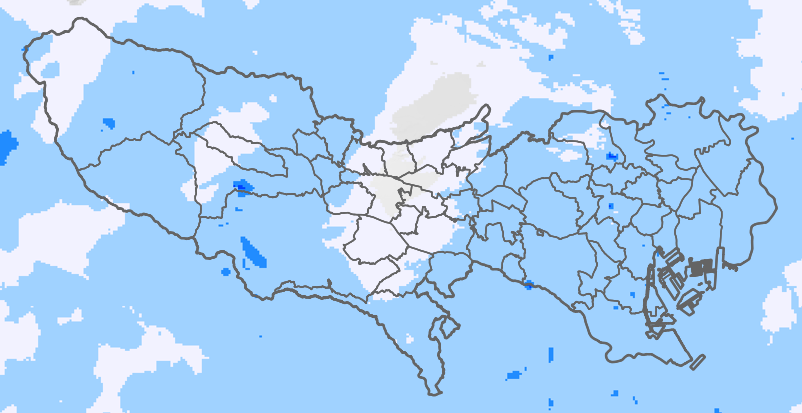 レーダー雨量 本州