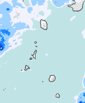 レーダー雨量 伊豆諸島北部