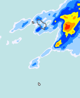 レーダー雨量 伊豆諸島南部