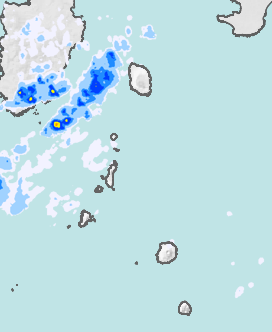 レーダー雨量 伊豆諸島北部